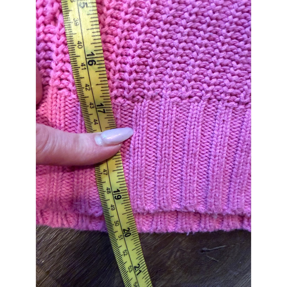 Becca Tilley x Bar III Pink Chunky Knit Cropped Sweater Mock Neck XXL - Picture 5 of 5